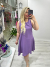 Mor  A Form Kolsuz Elbise 5977 