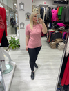 Pembe Bisiklet Yaka Massdutt Tişört