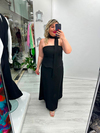 Premium Siyah Bluz Etek Fularlı Takım stp 26y7017