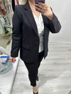 Premium Siyah Tek Düğme Blazer Ceket mc 6182