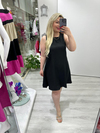 Siyah A Form Kolsuz Elbise 5977 