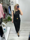 Siyah Marka Model Gold Düğmeli Kalem Elbise my 3720