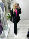 Siyah Silver Düğmeli Blazer Ceket 6175