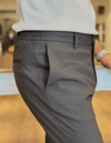 Erkek Slim Fit Acı Kahve Jogger Pantolon