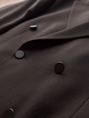 Erkek Slim Fit Acı Kahve Renk Kruvaze Takım Elbise