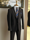 Erkek Slim Fit Acı Kahve Renk Takım Elbise