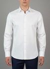 Erkek Slim Fit Beyaz Renk Klasik Gömlek