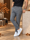 Erkek Slim Fit Gri Renk İpli Jogger Pantolon