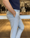 Erkek Slim Fit Gri Renk Kumaş Pantolon