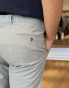 Erkek Slim Fit Gri Renk Kumaş Pantolon