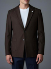 Erkek Slim Fit Kahverengi Fitilli Ceket