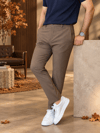 Erkek Slim Fit Kahverengi İpli Jogger Pantolon