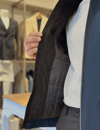 Erkek Slim Fit Lacivert Renk Dolgulu Mont