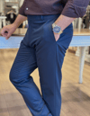 Erkek Slim Fit Lacivert Renk Kumaş Pantolon