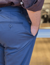 Erkek Slim Fit Lacivert Renk Kumaş Pantolon