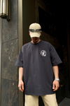 A3B Society Premium Kumaş Füme Oversize Tshirt T605