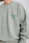 Acid Wash Açık Yeşil Oversize Sweatshirt SW1130
