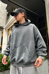 Acid Wash Antrasit Oversize Sweatshirt SW967