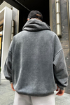 Acid Wash Antrasit Oversize Sweatshirt SW967