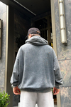 Acid Wash Antrasit Oversize Sweatshirt SW967