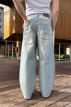 Acid Wash Baggy Jean Pantolon P939
