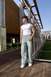 Acid Wash Baggy Jean Pantolon P939