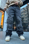 Acid Wash Bdg Combat Jean Pantolon P808