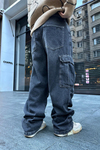 Acid Wash Bdg Combat Jean Pantolon P808