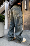 Acid Wash Cepli Combat Jean Pantolon P825