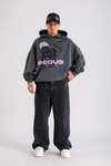 Acid Wash Desenli Baggy Jean P1052