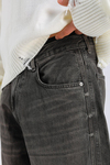 Acid Wash Dikiş Detay Kahve Baggy Jean Pantolon P1110