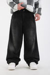 Acid Wash Füme Baggy Jean Pantolon P1156