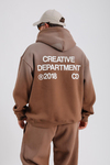 Acid Wash Kahve Oversize Eşofman Takımı TKM149