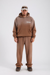 Acid Wash Kahve Oversize Eşofman Takımı TKM149