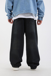 Acid Wash Koyu Mavi Baggy Jean Pantolon P1154