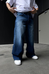 Acid Wash Koyu Mavi Jean Pantolon P880