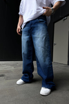 Acid Wash Koyu Mavi Jean Pantolon P880