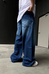 Acid Wash Koyu Mavi Jean Pantolon P880