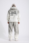 Acid Wash Krem Oversize Eşofman Takımı TKM148
