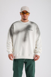 Acid Wash Krem Oversize Rv Sweatshirt SW1136