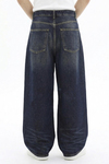 Acid Wash Mavi Baggy Jean Pantolon