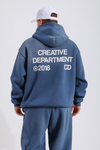 Acid Wash Mavi Oversize Eşofman Takımı TKM147