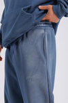 Acid Wash Mavi Oversize Eşofman Takımı TKM147