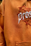 Acid Wash Nakışlı Oranj Sweatshirt SW968