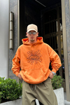 Acid Wash Nakışlı Oversize Sweatshirt SW966