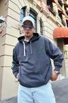 Acid Wash Nakışlı Oversize Sweatshirt SW860