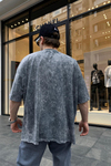 Acid Wash Official Baskılı Oversize Tshirt T682