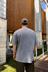 Acid Wash Rv Gri Oversize Tshirt T1077