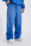 Acid Wash Saks Mavi Oversize Eşofman Takımı TKM150