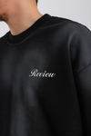 Acid Wash Siyah Oversize Rv Sweatshirt SW1139
